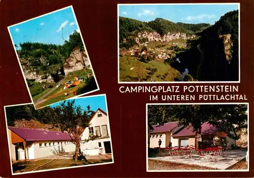 AK / Ansichtskarte 73937174 Pottenstein_Oberfranken Campingplatz Pottenstein Panorama Restaurant Terrasse