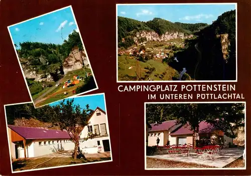 AK / Ansichtskarte  Pottenstein_Oberfranken Campingplatz Pottenstein Panorama Restaurant Terrasse