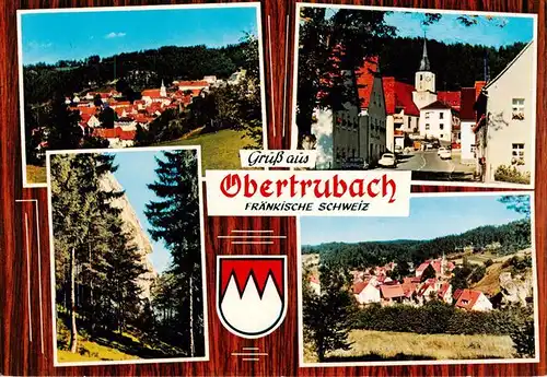 AK / Ansichtskarte 73937177 Obertrubach Panorama Kirche Ortsansicht