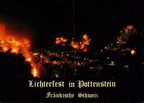 AK / Ansichtskarte  Pottenstein_Oberfranken Lichterfest