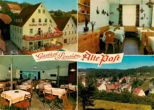 AK / Ansichtskarte 73937181 Obertrubach Gasthof Pension Alte Post Gastraeume Ortpartie