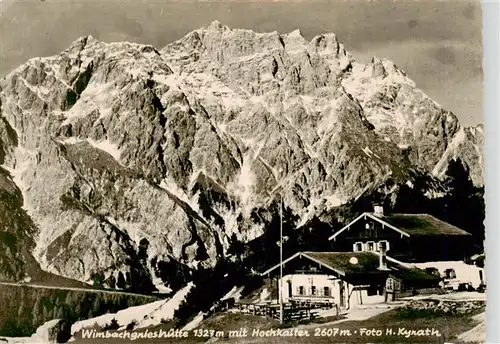 AK / Ansichtskarte  Wimbachgriesshuette_1327m_Hochkalter Panorama