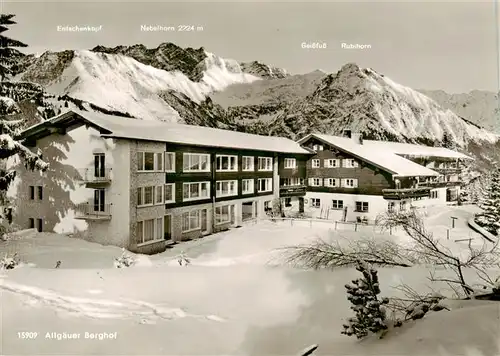 AK / Ansichtskarte 73937220 Sonthofen__Oberallgaeu Allgaeuer Berghof mit Alpe Eck