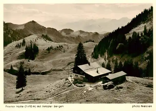 AK / Ansichtskarte  Prienerhuette_1808m_Geigelstein_Aschau_Bayern mit Inntaler Bergen