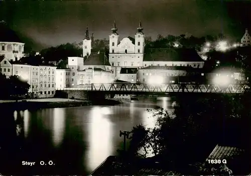 AK / Ansichtskarte  Steyr_Enns_Oberoesterreich Schloss Kirche