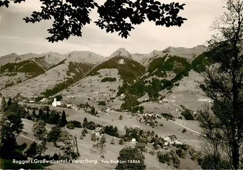 AK / Ansichtskarte  Raggal_Vorarlberg_AT Grosswalsertal Panorama