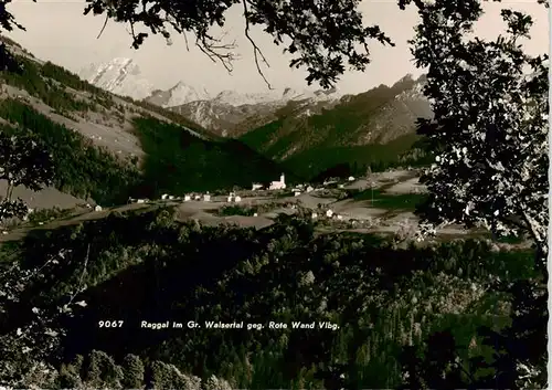 AK / Ansichtskarte  Raggal_Vorarlberg_AT Gr Walsertal mit Rote Wand