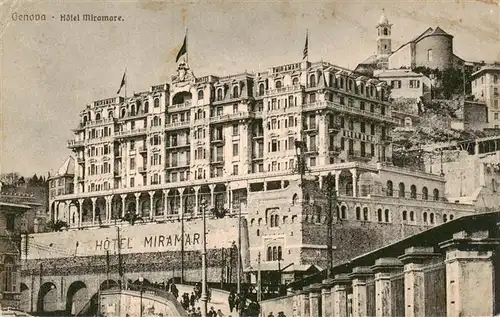 AK / Ansichtskarte  Genova_Genua_Liguria_IT Hotel Miramare