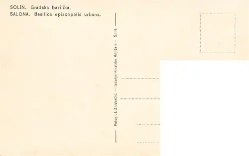 AK / Ansichtskarte  Solin_Salona_Croatia Gradska bazilika
