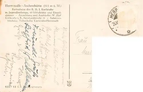 AK / Ansichtskarte  Herrenalb_Bad_Herrenalb Aschenhuette
