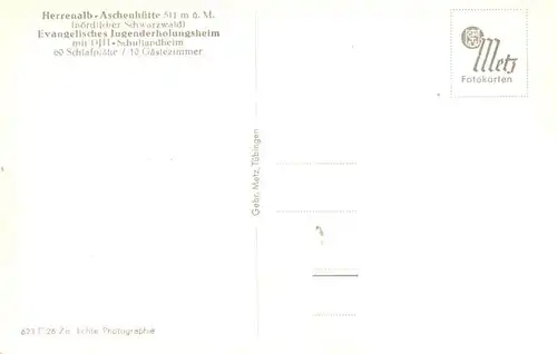 AK / Ansichtskarte  Herrenalb_Bad_Herrenalb Aschenhuette