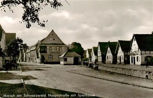 AK / Ansichtskarte  Malsch_Karlsruhe Hauptstrasse mit Sparkasse