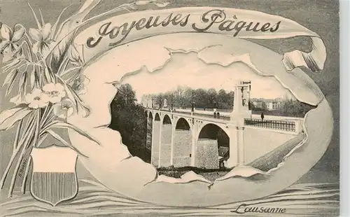 AK / Ansichtskarte  Lausanne_VD Joyeuses Paques