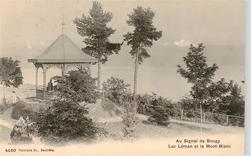 AK / Ansichtskarte  Bougy_-Villars_VD Au Signal de Bougy Lac Leman et le Mont Blanc