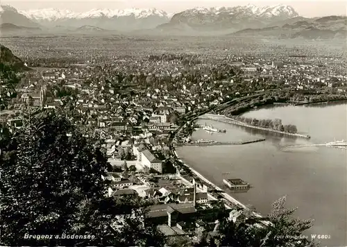 AK / Ansichtskarte  Bregenz_Vorarlberg_Bodensee Fliegeraufnahme