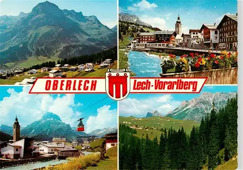 AK / Ansichtskarte  Oberlech_Lech_Vorarlberg Panorama Ortspartie Seilbahn