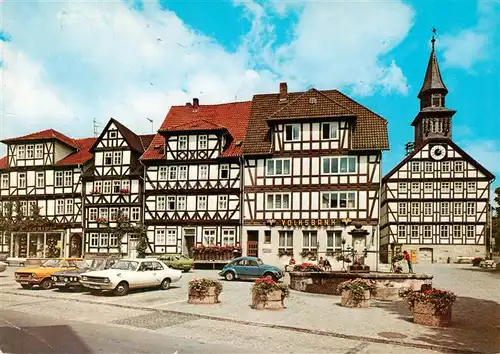 AK / Ansichtskarte 73937462 Bad_Sooden-Allendorf Marktplatz mit Rathaus