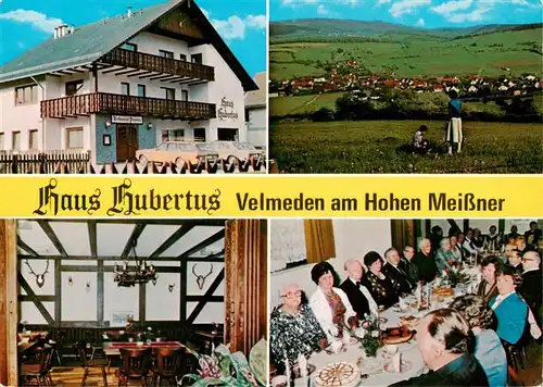 AK / Ansichtskarte  Velmeden_Witzenhausen Restaurant Haus Hubertus Gastraeume Panorama