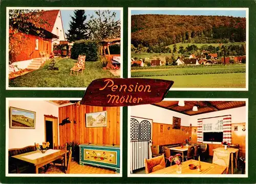 AK / Ansichtskarte  Eschershausen_Uslar Pension Moeller Gastraeume Panorama