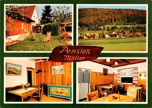 AK / Ansichtskarte  Eschershausen_Uslar Pension Moeller Gastraeume Panorama