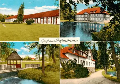 AK / Ansichtskarte  Tiefenbrunn_Goettingen Sanatorium Park Teilansichten