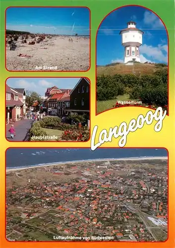 AK / Ansichtskarte  Langeoog_Nordseebad Strand Hauptstrasse Wasserturm