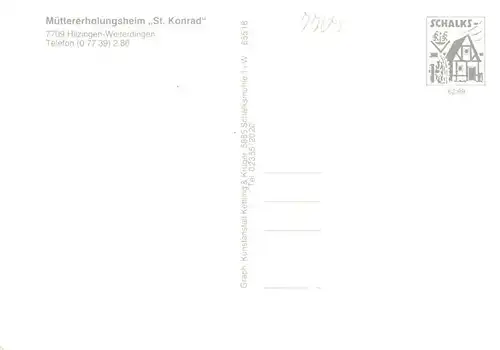 AK / Ansichtskarte  Weiterdingen_Hilzingen Muettererholungsheim St Konrad