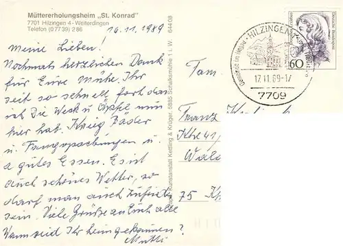 AK / Ansichtskarte  Weiterdingen_Hilzingen Muettererholungsheim St Konrad