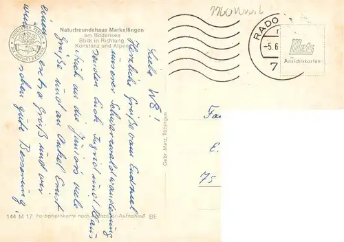 AK / Ansichtskarte  Markelfingen_Bodensee Fliegeraufnahme