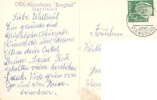 AK / Ansichtskarte Harrislee_Schleswig Flensburg DRK Altersheim Berghof 