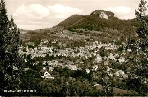 AK / Ansichtskarte Heubach__Wuerttemberg Panorama mit Rosenstein Schwaebische Alb 