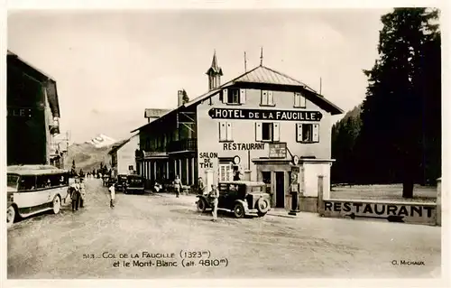 AK / Ansichtskarte  Col_de_la_Faucille_01_Ain Hotel de la Faucille et le Mont Blanc