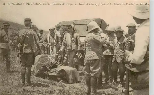 AK / Ansichtskarte Taza__Maroc Campagne du Maroc 1914 Colonne de Taza General Liautey 