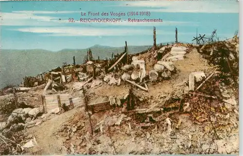 AK / Ansichtskarte  Reichackerkopf_Reichsackerkopf_Munster_68_Alsace Retranchements Front des Vosges Kriegsschauplatz 1. Weltkrieg