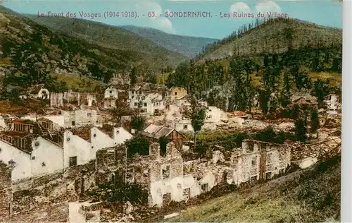 AK / Ansichtskarte  Sondernach_68_Haut-Rhin Ruines du village Front des Vosges Kriegsschauplatz 1. Weltkrieg