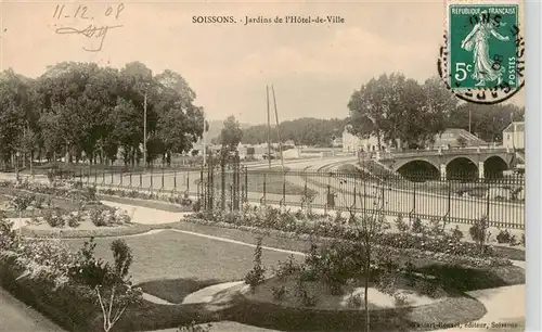 AK / Ansichtskarte  Soissons_02_Aisne Jardins de l Hôtel de Ville