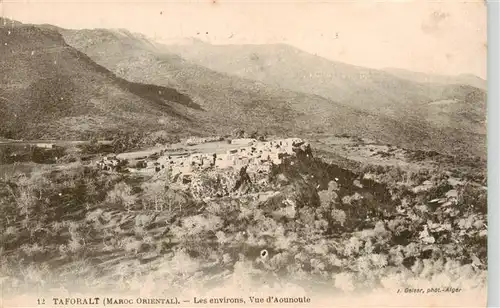 AK / Ansichtskarte Taforalt_Maroc et les environs vue d Aounoute 