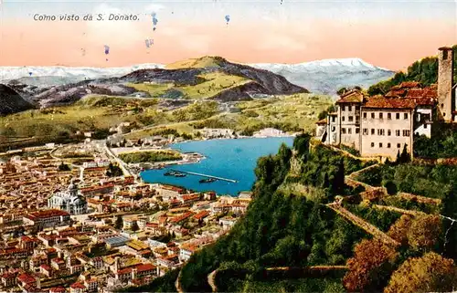 AK / Ansichtskarte Como__Lago_di_Como visto da San Donato 