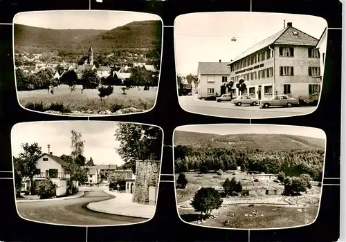 AK / Ansichtskarte Malsch_Karlsruhe Panorama Gasthof Pension Eintracht Freibad Ortszentrum Bromsilber Malsch Karlsruhe