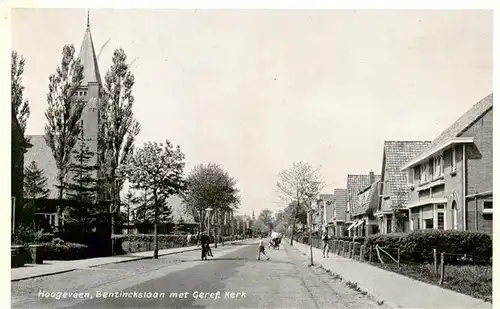 AK / Ansichtskarte Hoogeveen_NL Bentinckslaan met Kerk 