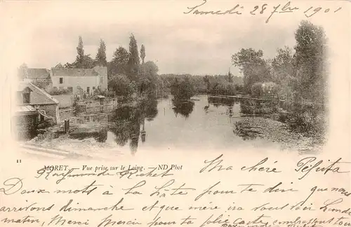 AK / Ansichtskarte  Moret-sur-Loing_77_Seine-et-Marne Vue prise sur le Loing