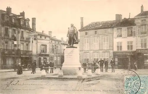 AK / Ansichtskarte  Ligny-en-Barrois_55_Meuse Statue du Général Barrois Place Nationale
