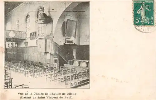 AK / Ansichtskarte  Clichy_92-la-Garenne Vue de la Chaire de lEglise de Clichy