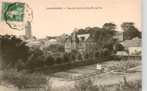 AK / Ansichtskarte  Champagne-sur-Oise_95_ Val-d_Oise Vue du Pont du Chemin de Fer