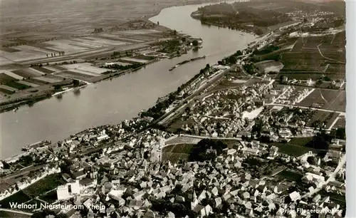 AK / Ansichtskarte  Nierstein_Rhein Fliegeraufnahme