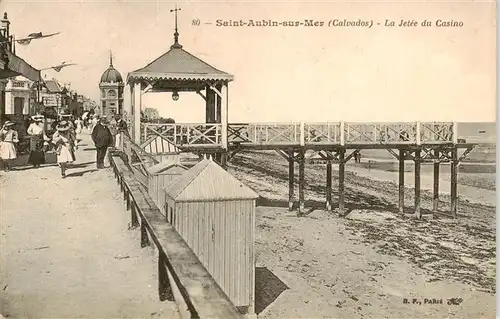 AK / Ansichtskarte  Saint-Aubin-sur-Mer_Calvados La Jetee du Casino