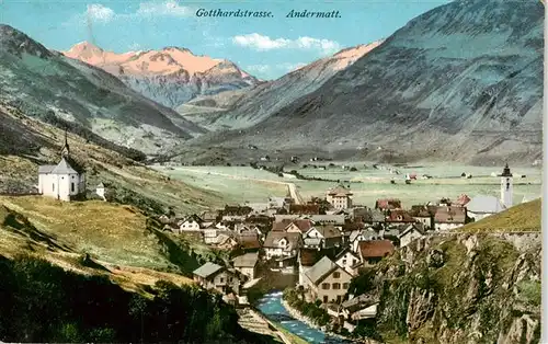 AK / Ansichtskarte  Andermatt_UR Panorama Gotthardstrasse
