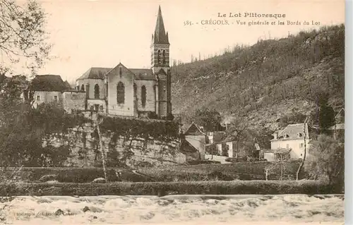 AK / Ansichtskarte  Cregols_46_Lot Vue generale et les Bords du Lot