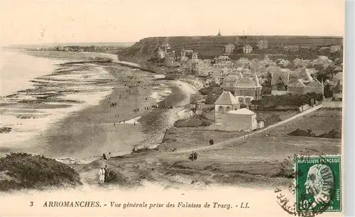AK / Ansichtskarte  Arromanches-les-Bains_14_Calvados Vue generale prise des Falaises de Tracy