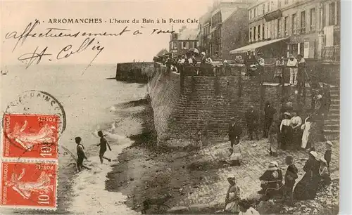 AK / Ansichtskarte  Arromanches-les-Bains_14_Calvados lheure du Bain a la Petite Cale